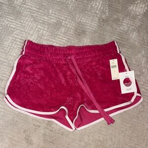 Anthro Magenta Terry Cloth Women's Shorts